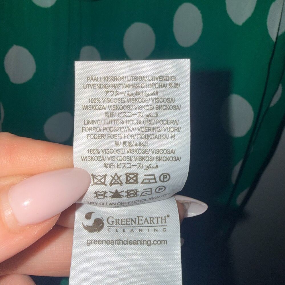 Boden Polka Dot Dress - Green/White 16/18 - Picture 9 of 9